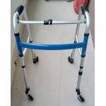 DEAMBULATORE PIEGHEVOLE con 2 ruote fisse e 2 puntali 