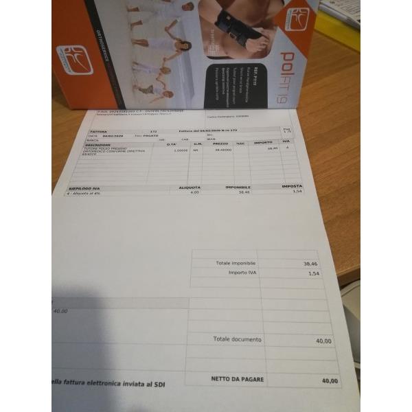 Tutore polso sinistro