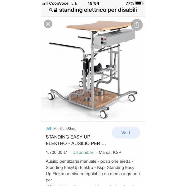 Privato vende Sollevatore  Standing EASY UP ELEKTRO
